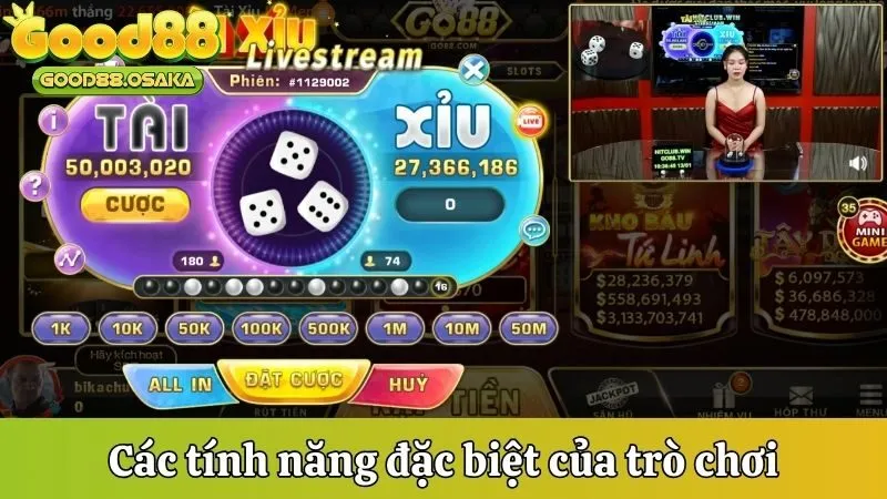 Các tính năng đặc biệt của trò chơi