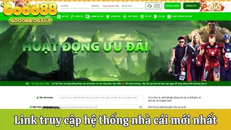 Link truy cập hệ thống nhà cái mới nhất