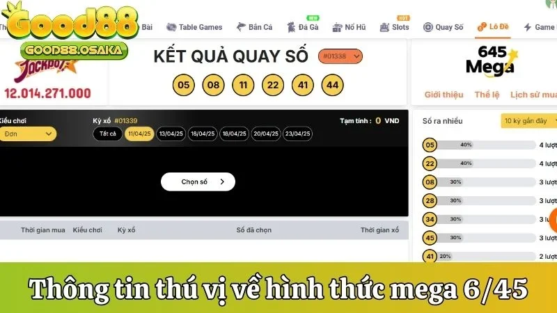 Thông tin thú vị về hình thức mega 6/45